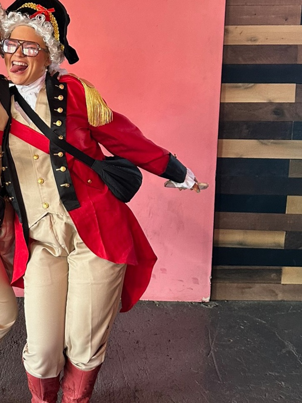 Founding Fathers Bachelorette Adult Costume with Wig